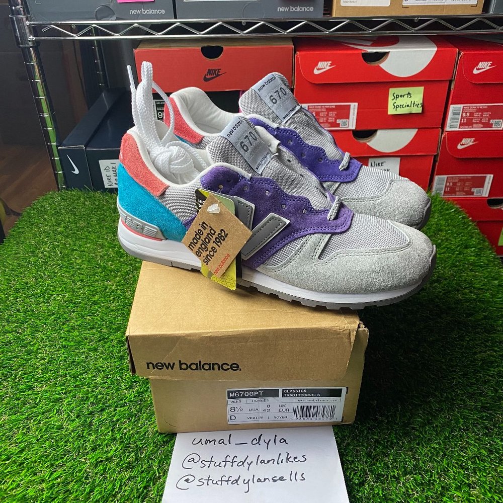 Brand New! New Balance 670 - Made in England (M670GPT) - Size 8.5